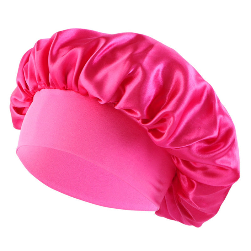 European and American Popular Children's Elastic Wide-brimmed Nightcap Sardin Round Hat Hair Care Tapes TJM-301