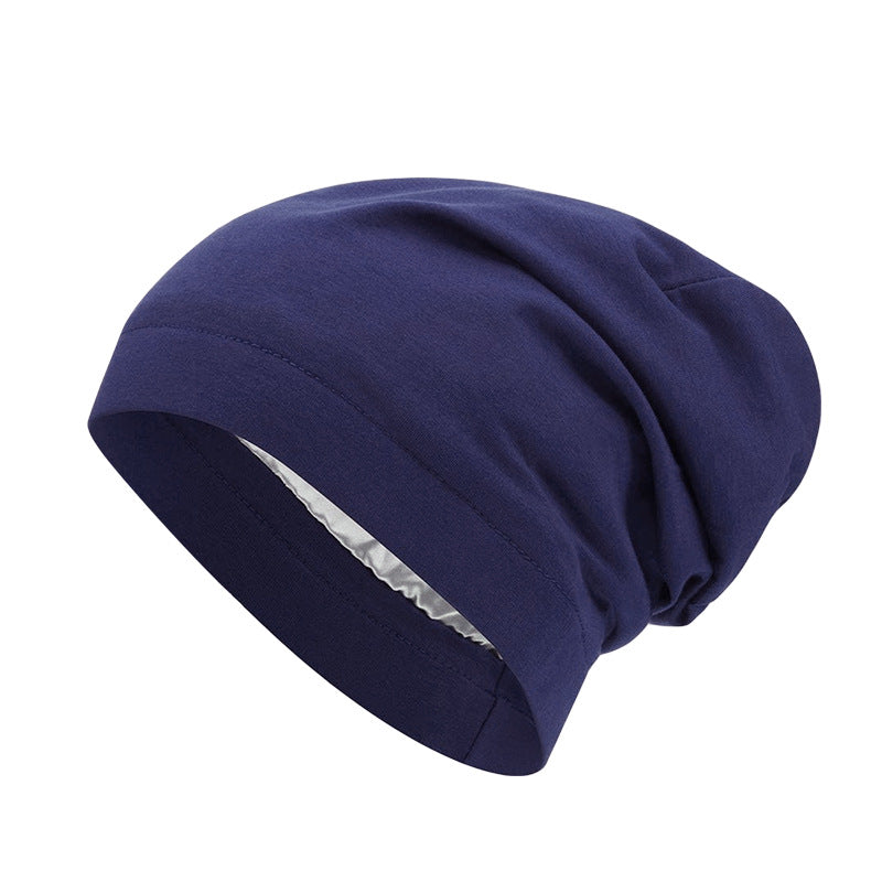 Europe and the United States popular elastic wide-brimmed turtle hat lined with Sade home cap chemotherapy cap Amazon