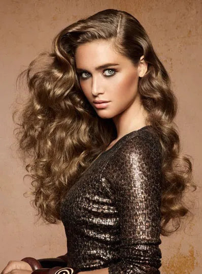 100% Human Hair 22 Inches Body Curly Full Lace Wigs