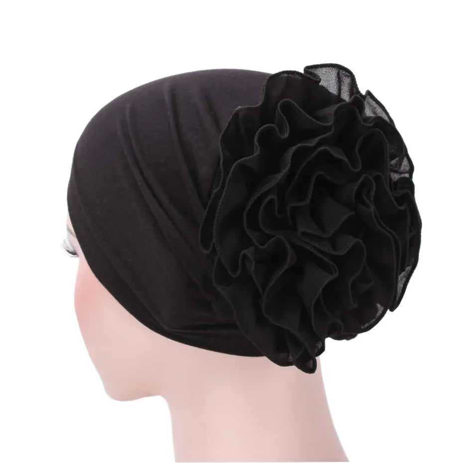 Plain Big Flower Arab Turban