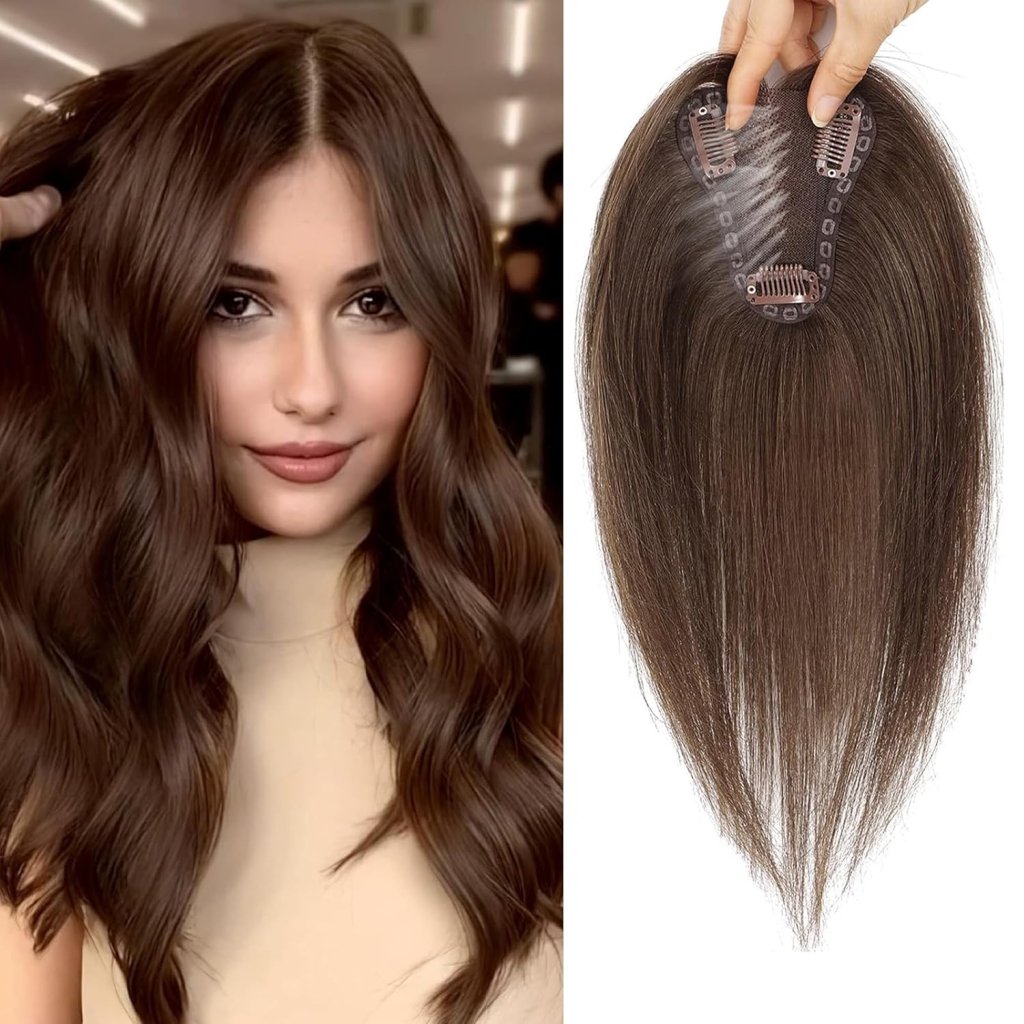 Hair Toppers for Women Real Human Hair Bangs Hair Clip French Fake Clip in Bangs Hair Pieces