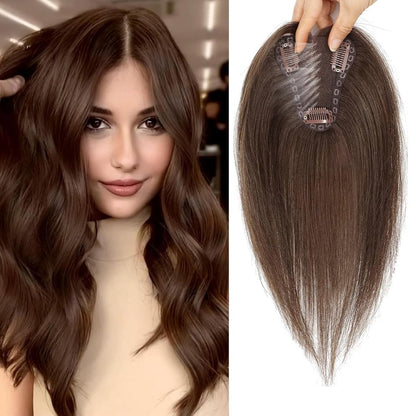 Hair Toppers for Women Real Human Hair Bangs Hair Clip French Fake Clip in Bangs Hair Pieces