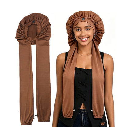 European and American New Style Long Hair Elastic Long Sleep Cap, Women's Beauty Care and Hair Care Cap Jdb-522