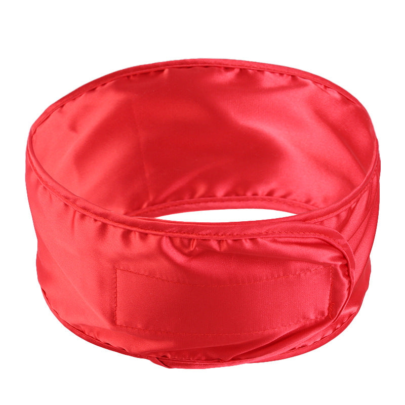Imitation Silk Adjusting Hair Band Makeup Wash Headband Home Hair Care Headgear Ring Velcro JDF-01A