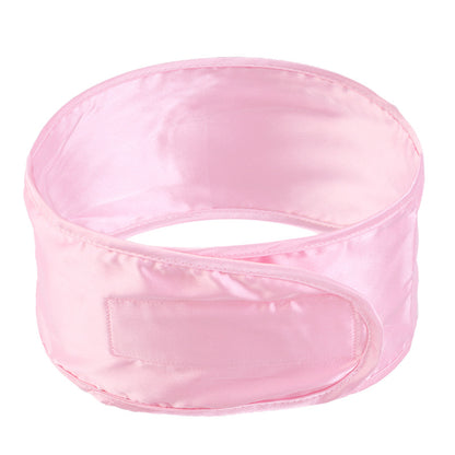Imitation Silk Adjusting Hair Band Makeup Wash Headband Home Hair Care Headgear Ring Velcro JDF-01A