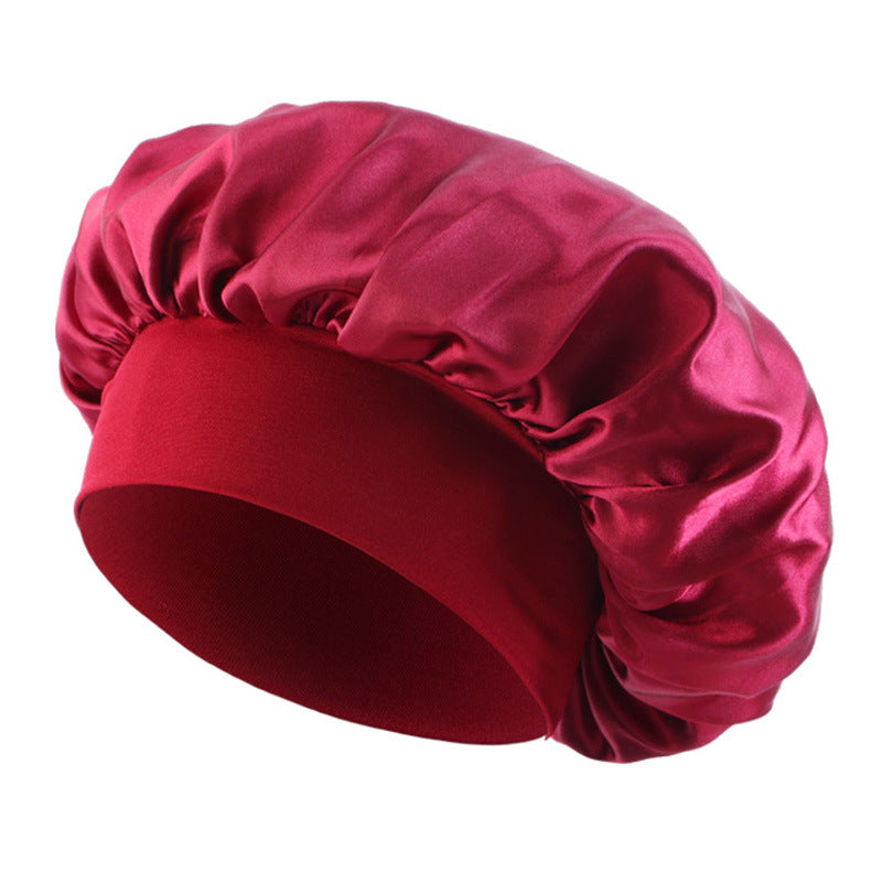 European and American Popular Children's Elastic Wide-brimmed Nightcap Sardin Round Hat Hair Care Tapes TJM-301
