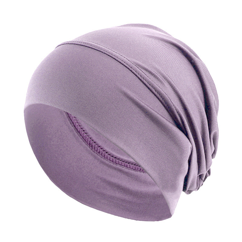 Cross-border supply of ethnic-style elastic turf cap base cap chemotherapy cap baotou hair care cap JDT-485
