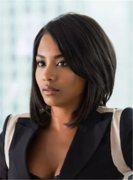 Nia Long Medium Straight Layered Lace Front Synthetic Hair Wig 12 Inches