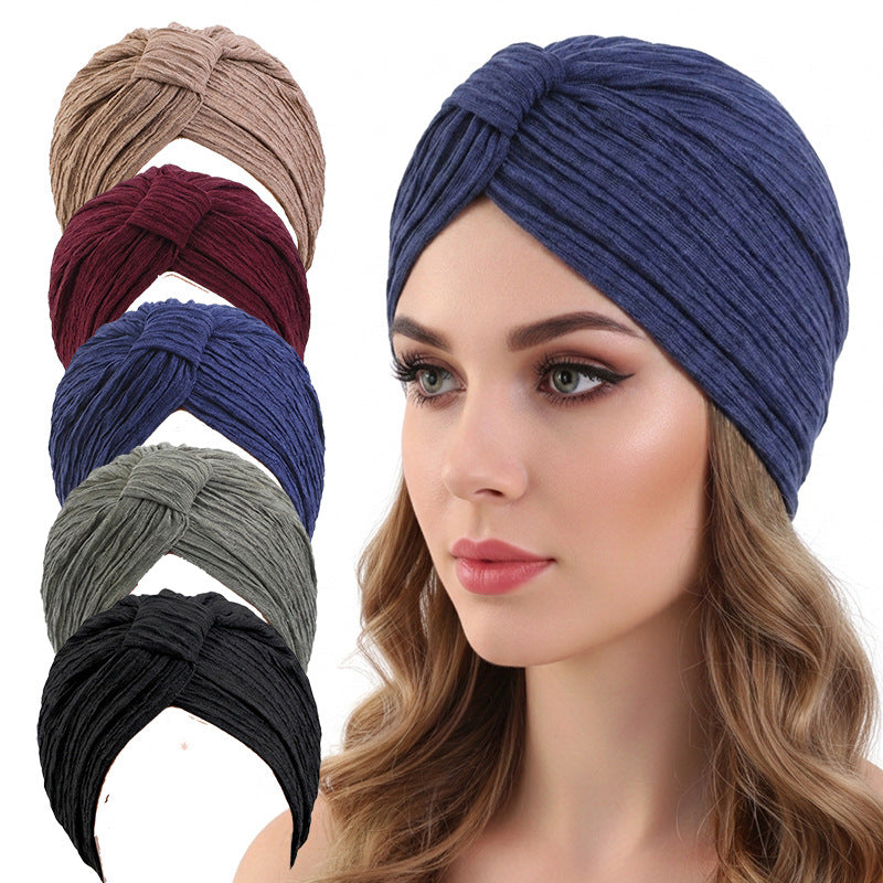 Amazon's New Pleated Square Turban Hat, Ethnic Turban Hat, Turban Cloth Hat Jdt-433H