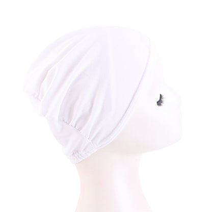 Cross-Border Hot-Selling Base Cap, Elastic Headscarf Hat, Head Wrap Hat, Solid Color Hair Protection Hat Tjm-262-1