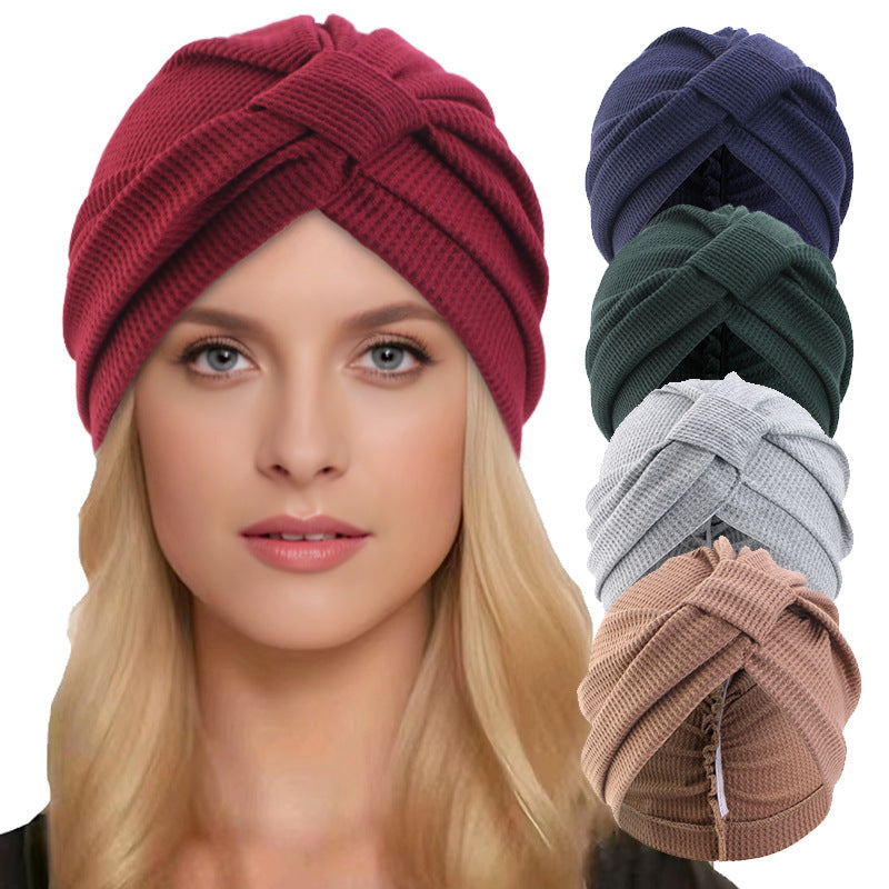 Amazon's New Cotton Waffle Turban Hat Ethnic Turban Turban Jdt-433G