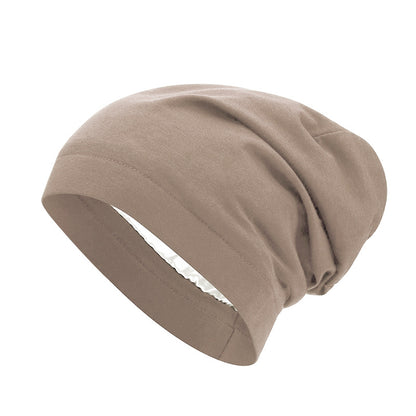 Europe and the United States popular elastic wide-brimmed turtle hat lined with Sade home cap chemotherapy cap Amazon