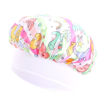 Children's Unicorn Cartoon Latin Nightcap Baby Tapes Hat Hair Conditioners Shower Cap JDKB-21A-2