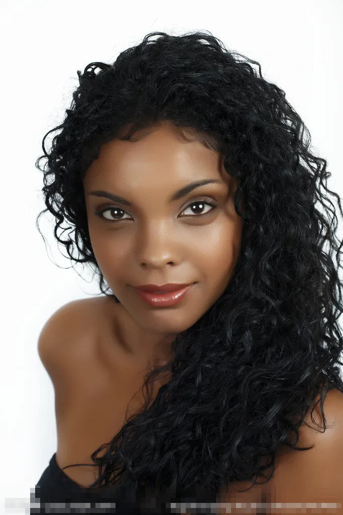 Exquisite Beautiful Smooth Long Curly Lace Front Wig 18 Inches