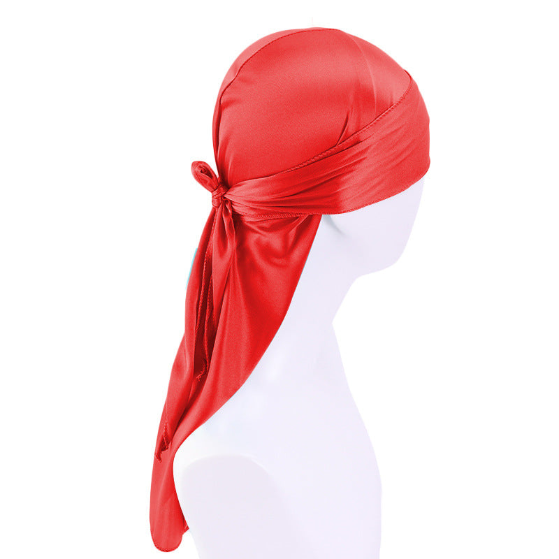 Foreign trade hat imitation silk pirate hat bag turban hat hip-hop Cape hat can be customized LOGO printing
