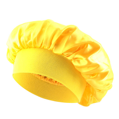 European and American Popular Children's Elastic Wide-brimmed Nightcap Sardin Round Hat Hair Care Tapes TJM-301