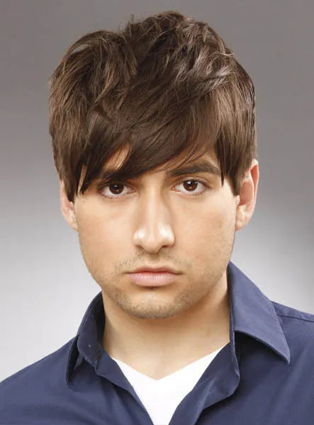 Short Straight Boycut Human Hair Full Lace Wigs