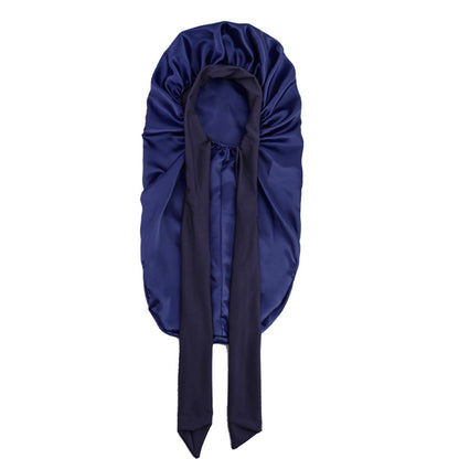 Cross-border Wide-brimmed Stretch-in Long Ribbon Scarlet Nightcap Long Barrel Hair-care Hat Band Tape Hood JDB-446V