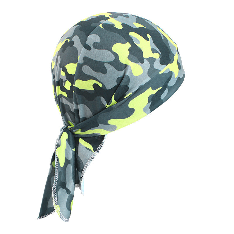Camouflage elastic pirate hat men's and women's headscarf hat hip hop hip hop ribbon toe cap JDD-09C
