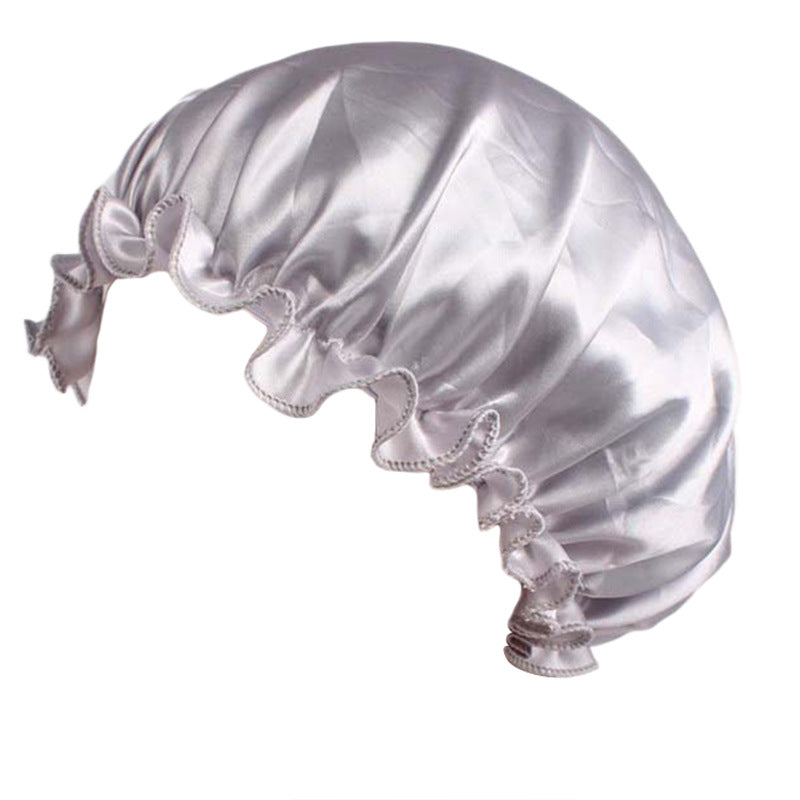 Satin lace nightcap women's round cap hair care CAP Beauty hair cap TJM-250