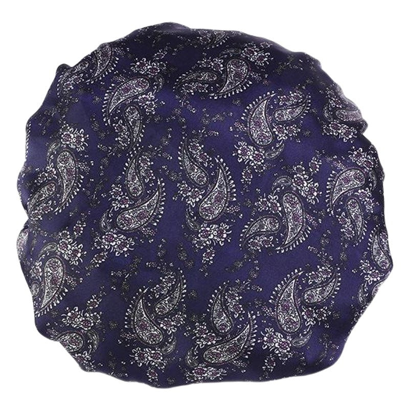 Amoeba wide-brimmed elastic hair band nightcap satin round CAP Beauty hair cap shower cap satin bonnet