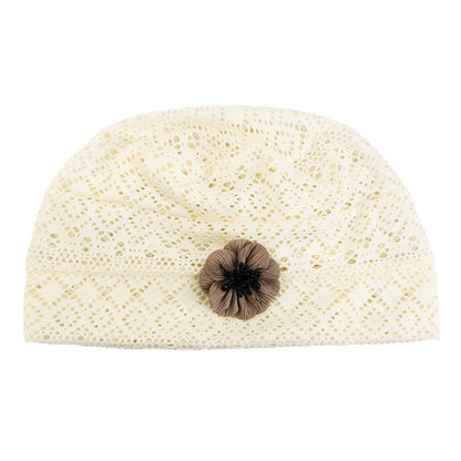 New Style Cut Out Mesh Turban Hat, Pullover Hat, Confinement Hat, Women's Hair Care Hat Jdu-141