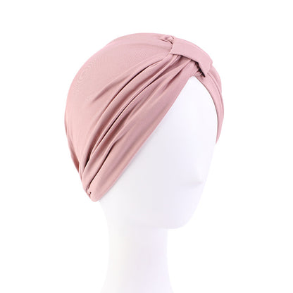 European and American Women's Wooden Dale Cotton Block Tapered Hood National Style Baotou Hat