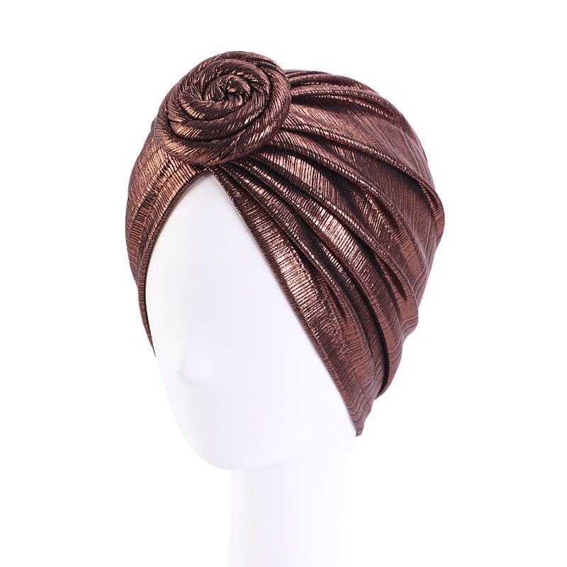 Amazon Retro Floral Fashion Hat, Knotted Ball Turban Hat, Chemotherapy Hat