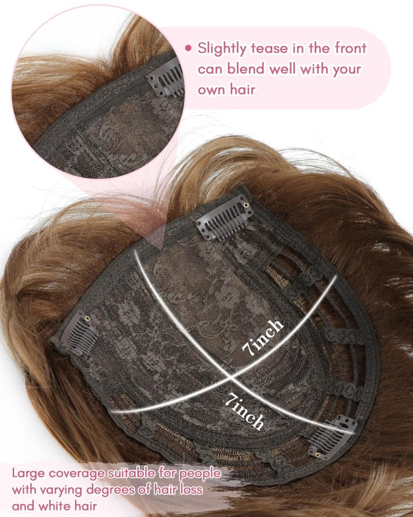 Hair Topper Short Pixie Cut Pieces for Women with Thinning Human Hair Wigs