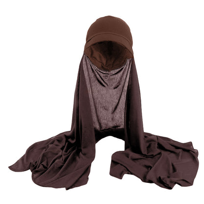 European and American autumn and winter popular imitation cashmere hat brim, hood, scarf, integrated headscarf, JDU-103A