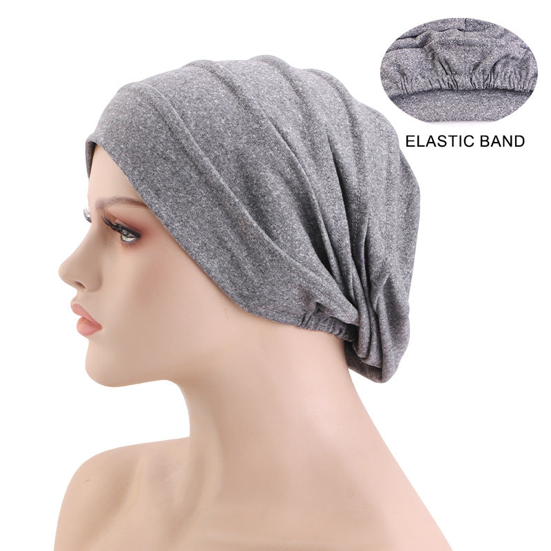 Amazon New Supply Cotton Women's Headscarf Hat, Chemo Hat, Sleep Cap, Hair Loss Hat Jdt-267A