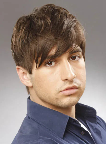 Short Straight Boycut Human Hair Full Lace Wigs