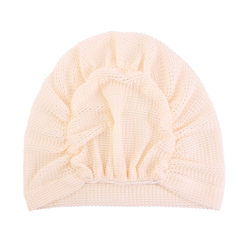 New Cross-Border Breathable Base Cap, Elastic Headscarf Hat, Head Wrap Hat, Solid Color Hat Jdt-524