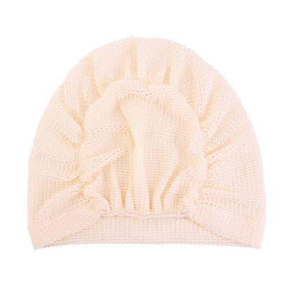New Cross-Border Breathable Base Cap, Elastic Headscarf Hat, Head Wrap Hat, Solid Color Hat Jdt-524