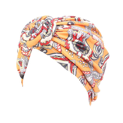 Bohemian style donut turban hat knotted pullover cap ethnic hat TJM-342