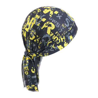 Camouflage elastic pirate hat men's and women's headscarf hat hip hop hip hop ribbon toe cap JDD-09C