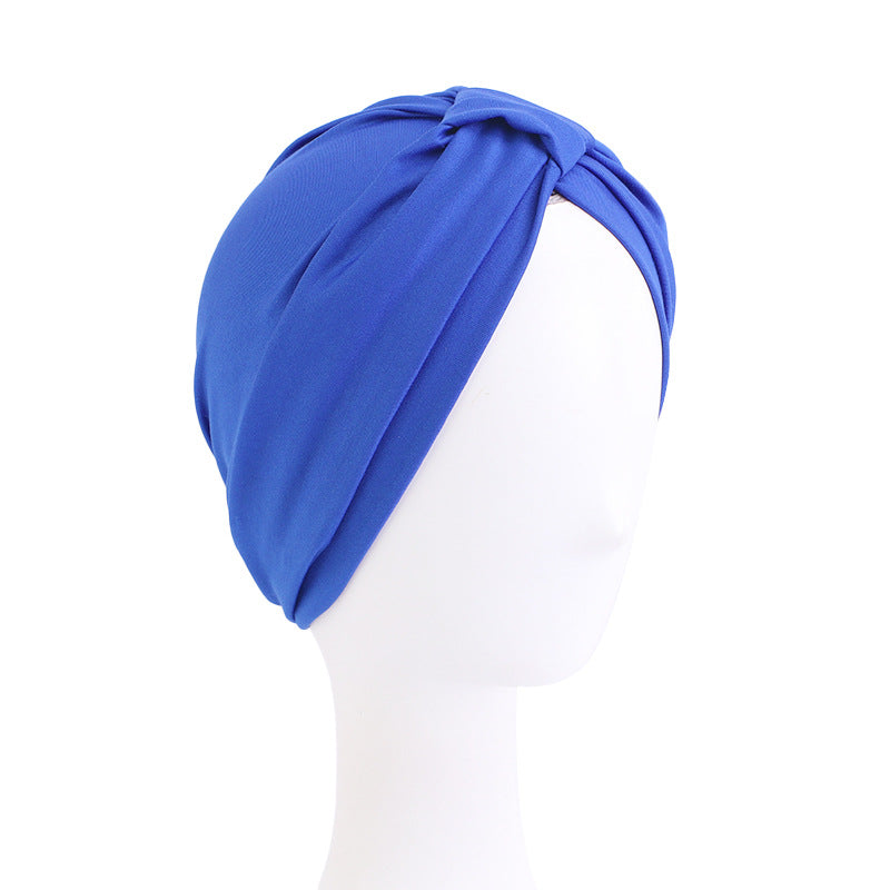 European and American Women's Wooden Dale Cotton Block Tapered Hood National Style Baotou Hat
