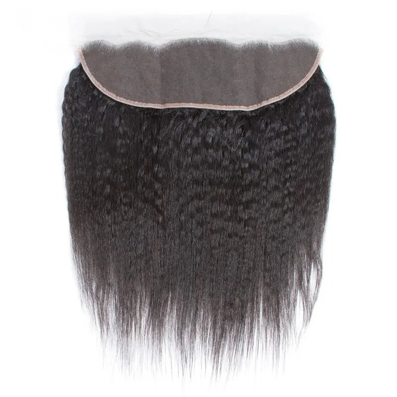 Wigsbuy Vigin Human Hair Brazilian Kinky Straight Lace Frontal 13*4