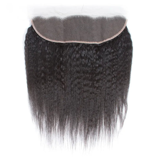 Wigsbuy Vigin Human Hair Brazilian Kinky Straight Lace Frontal 13*4