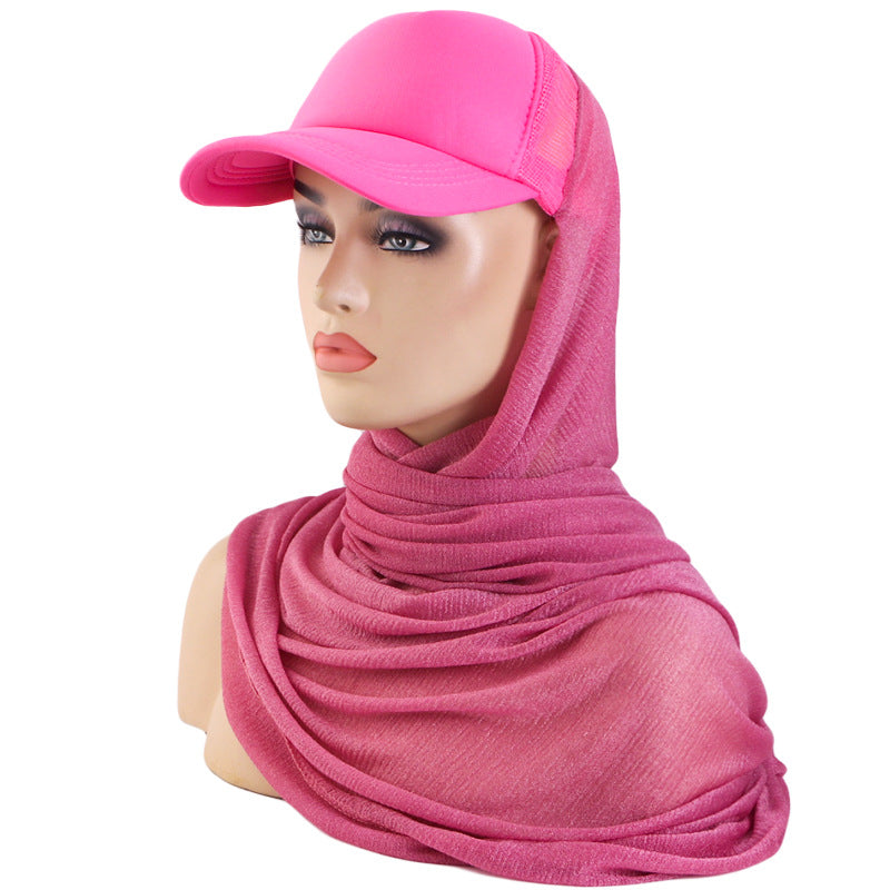 Summer Breathable Mesh Duck Tongue Baseball Scarf Cap Sunshade Tape Cap Outdoor Anti-Sunscreen Tape JDBQM-68A