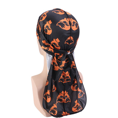 Foreign trade hat imitation silk pirate hat bag turban hat hip-hop Cape hat can be customized LOGO printing
