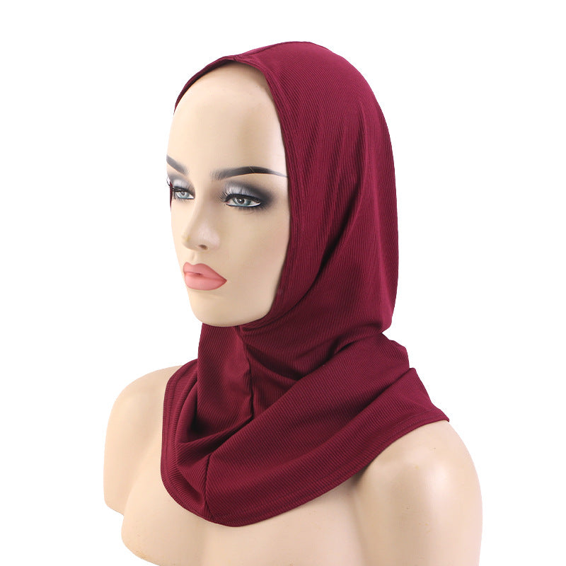 Cross-Border Striped Skin-Friendly Headscarf, Head Wrap, Cloth Hat, Long Base Head Cover, Jdt-490F