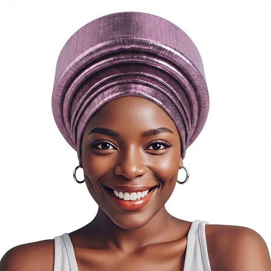 Cross-Border Sourcing Headscarf Hat, Multi-Layered Three-Dimensional Sponge Gold-Stamped Headscarf Hat, Ethnic Style Clothing Hat Jdt-514