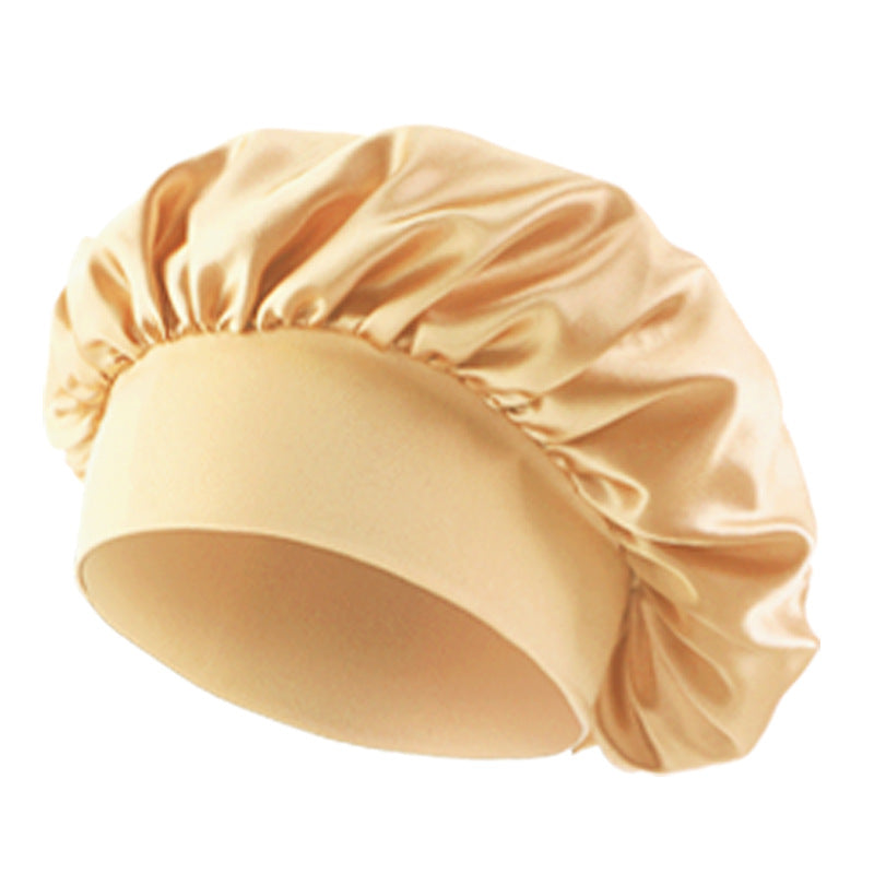 European and American Popular Children's Elastic Wide-brimmed Nightcap Sardin Round Hat Hair Care Tapes TJM-301