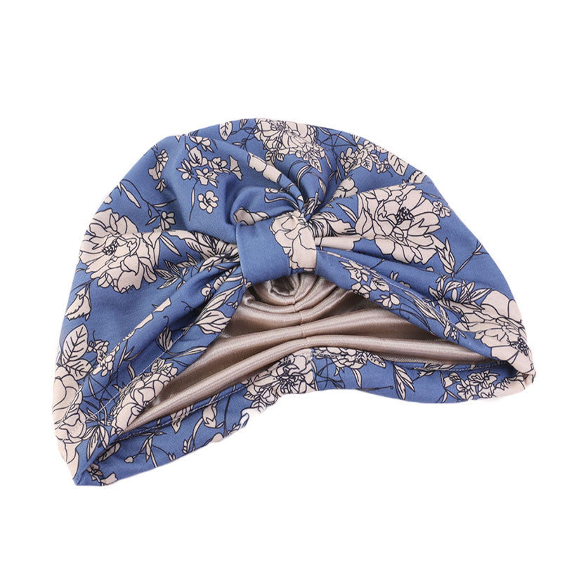Cross-Border Elastic Hat, Double-Layer Knotted Head Wrap Hat, Yoga Chemotherapy Hat, Amazon Tjm-410