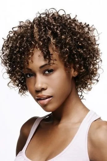 Deluxe Tailored Lovely Medium Curly 100% Human Hair 12 Inches