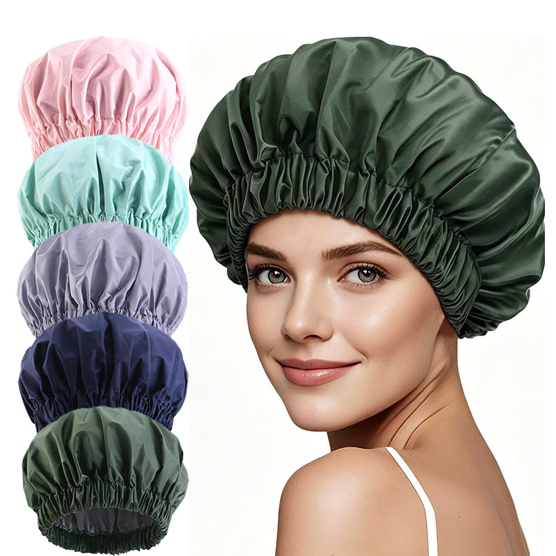 Amazon's new waterproof hat, kitchen makeup, oil fume proof hat, shower care hat, sleep cap JDY-453L