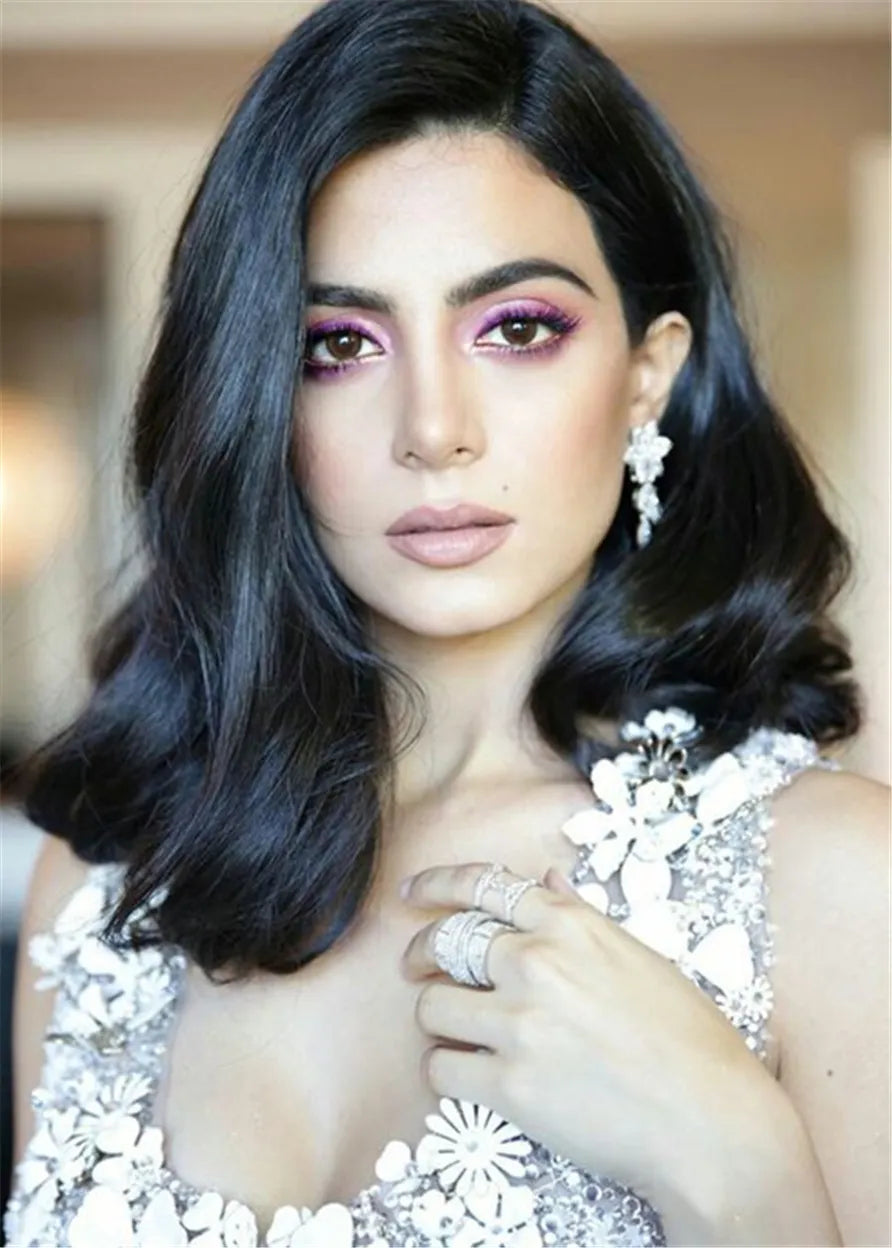 Emeraude Toubia Hairstyle Water Wave Human Hair Capless Wig