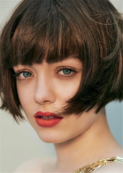 Gorgeous Hairstyle Short Bob Wigs Synthetic Hair Women Wig 10 Inches