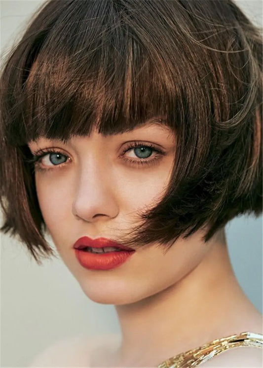 Gorgeous Hairstyle Short Bob Wigs Synthetic Hair Women Wig 10 Inches